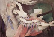 Girl and Guitar Marie Laurencin